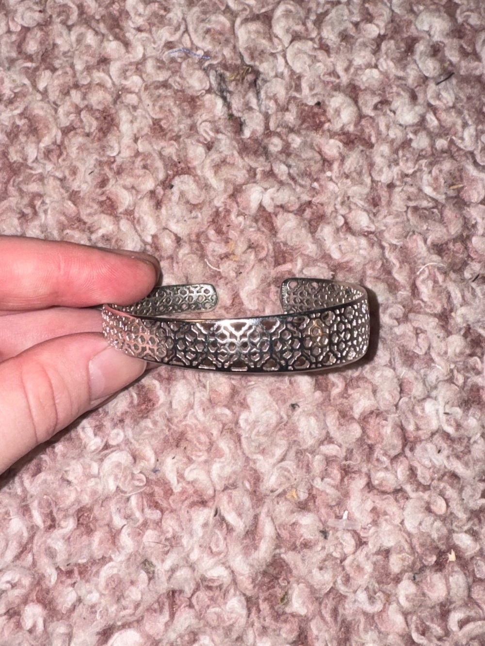 Kendra Scott Silver Tone Openwork Cuff Bracelet